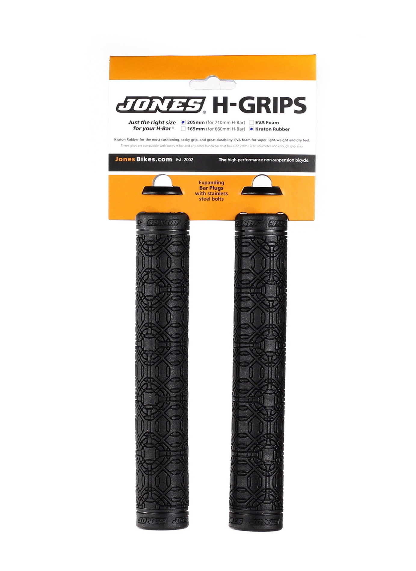 Jones Kraton Grips, 205mm Black