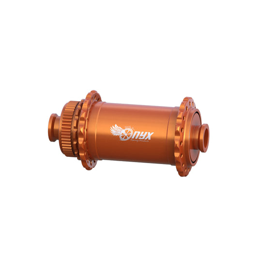 Onyx Vesper MTB CL Front Hub, 24H, Anodized Orange