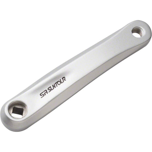 SR Suntour XCC Left Crank Arm - 170mm, Diamond Taper, Silver