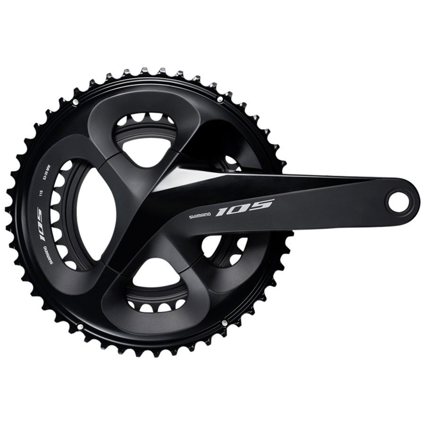 Shimano 105 FC-R7000 Crankset 165mm 50/34t, Black